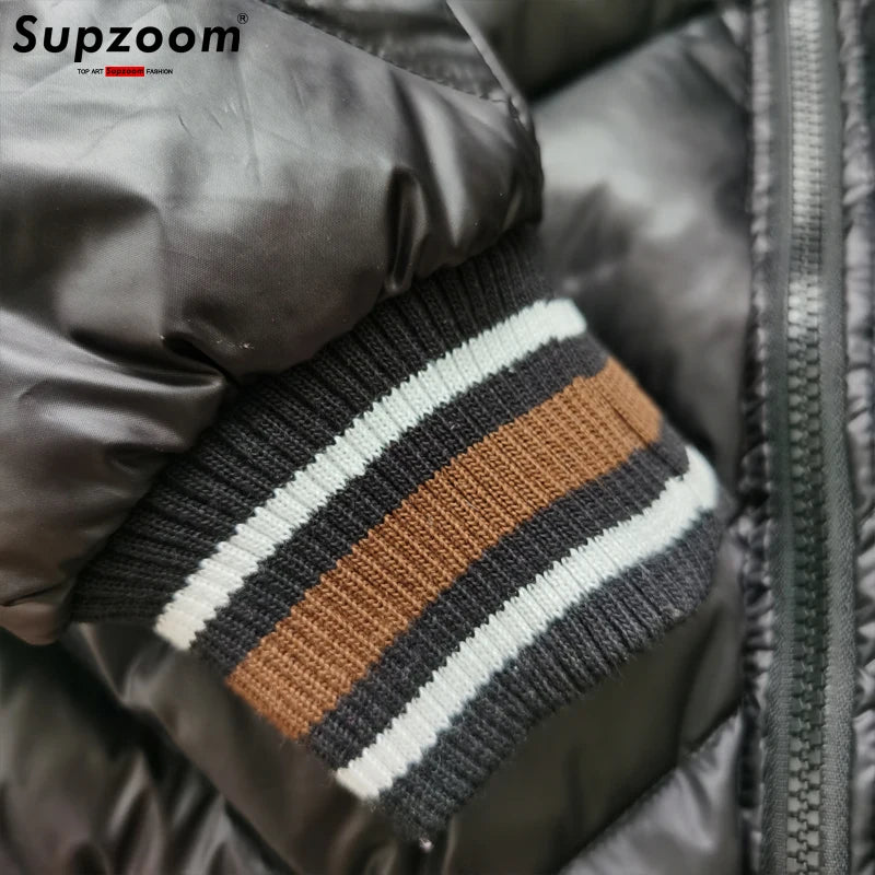 Supzoom 2022 New Arrival Hip Hop Men Coat Warm Baseball Down Jacket