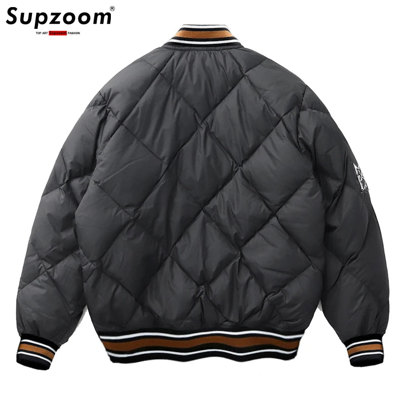 Supzoom 2022 New Arrival Hip Hop Men Coat Warm Baseball Down Jacket