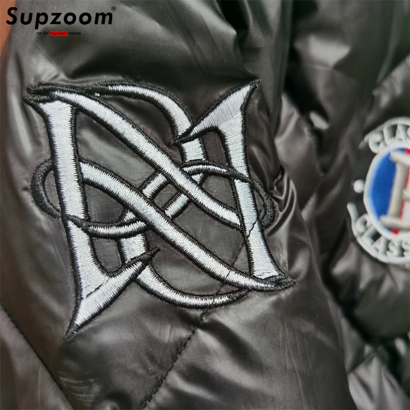 Supzoom 2022 New Arrival Hip Hop Men Coat Warm Baseball Down Jacket